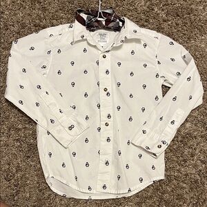 Button up with bow tie